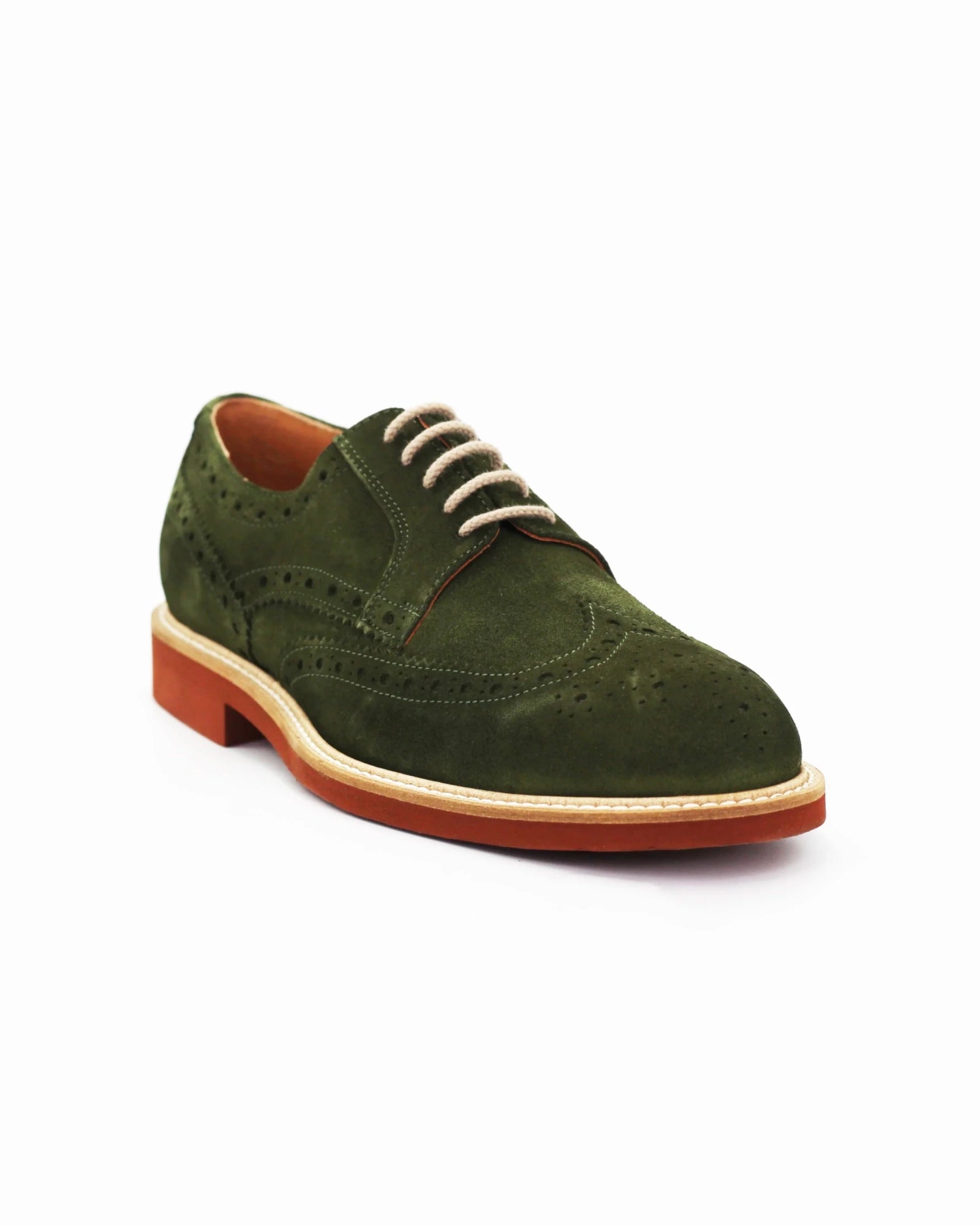 Shop Handmade Italian Leather Men's derby brogue in calf leather suede verde (GRU1007) or browse our range of hand-made Italian shoes in leather or suede in-store at Aliverti Cape Town, or shop online. We deliver in South Africa & offer multiple payment plans as well as accept multiple safe & secure payment methods.