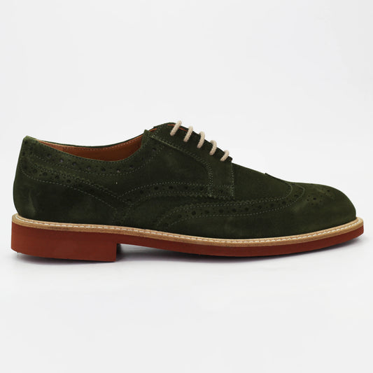 Shop Handmade Italian Leather Men's derby brogue in calf leather suede verde (GRU1007) or browse our range of hand-made Italian shoes in leather or suede in-store at Aliverti Cape Town, or shop online. We deliver in South Africa & offer multiple payment plans as well as accept multiple safe & secure payment methods.