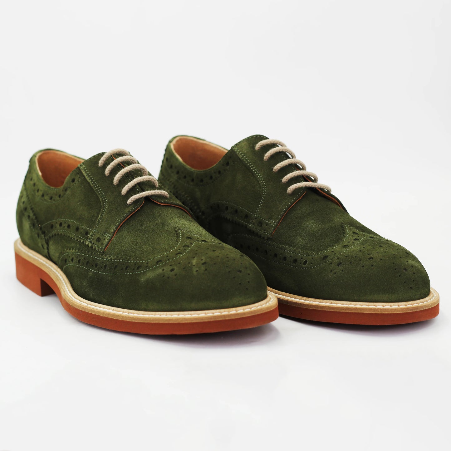 Shop Handmade Italian Leather Men's derby brogue in calf leather suede verde (GRU1007) or browse our range of hand-made Italian shoes in leather or suede in-store at Aliverti Cape Town, or shop online. We deliver in South Africa & offer multiple payment plans as well as accept multiple safe & secure payment methods.