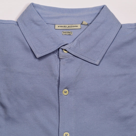 Fusaro Antonio Men's Long Sleeve Cotton Polo in Sky (PO25004-004-05) or browse our range of men's Italian clothing and shoes in leather in-store at Aliverti Cape Town, or shop online. We deliver in South Africa & offer multiple payment plans as well as accept multiple safe & secure payment methods.