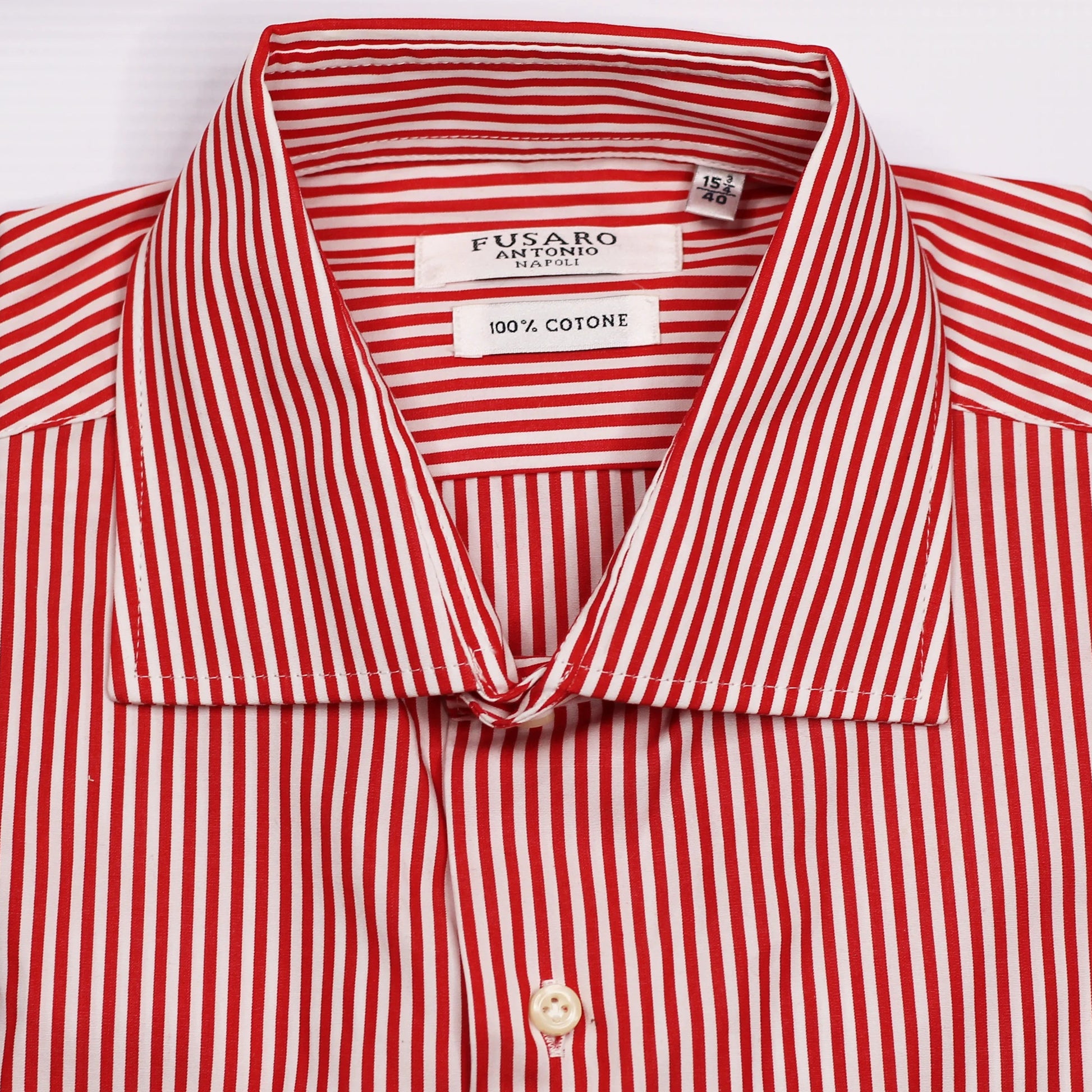 Shop Fusaro Antonio Men's Regular Fit Cotton Shirt in Red Stripes (CA24006) or browse our range of men's Italian clothing and shoes in leather in-store at Aliverti Cape Town, or shop online. We deliver in South Africa & offer multiple payment plans as well as accept multiple safe & secure payment methods.