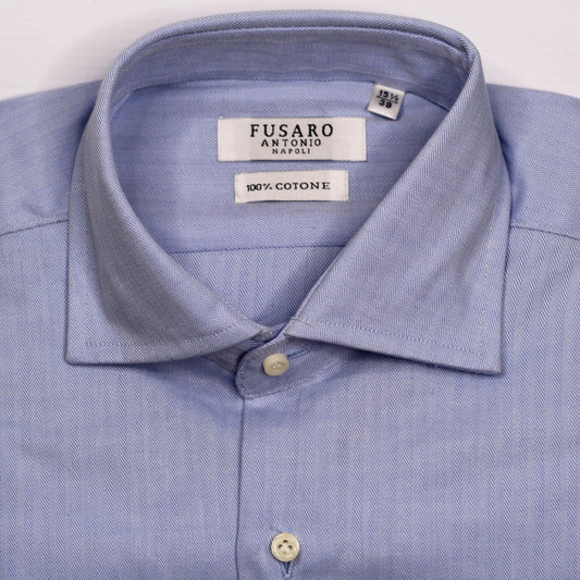Shop Fusaro Antonio Men's Regular Fit Cotton Shirt in Light Blue Fish Bone (CA22018) or browse our range of men's Italian clothing and shoes in leather in-store at Aliverti Cape Town, or shop online. We deliver in South Africa & offer multiple payment plans as well as accept multiple safe & secure payment methods.