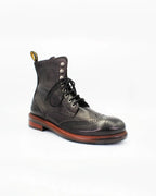 Shop Handmade Italian Leather Lace-Up Boot in Candy Black Red (JPU37340/1)  or browse our range of hand-made Italian boots for men in leather or suede in-store at Aliverti Cape Town, or shop online. We deliver in South Africa & offer multiple payment plans as well as accept multiple safe & secure payment methods.