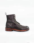 Shop Handmade Italian Leather Lace-Up Boot in Candy Black Red (JPU37340/1)  or browse our range of hand-made Italian boots for men in leather or suede in-store at Aliverti Cape Town, or shop online. We deliver in South Africa & offer multiple payment plans as well as accept multiple safe & secure payment methods.
