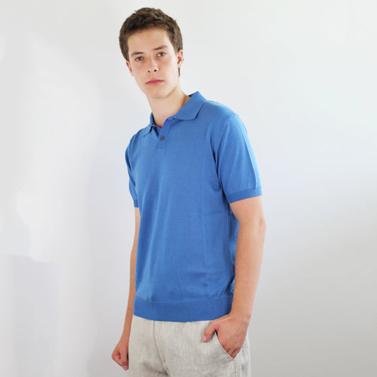 Shop Fiftienth Men's Knit Polo in Avion Blue (ART 280 IP2) or browse our range of men's Italian clothing and shoes in leather in-store at Aliverti Cape Town, or shop online. We deliver in South Africa & offer multiple payment plans as well as accept multiple safe & secure payment methods.