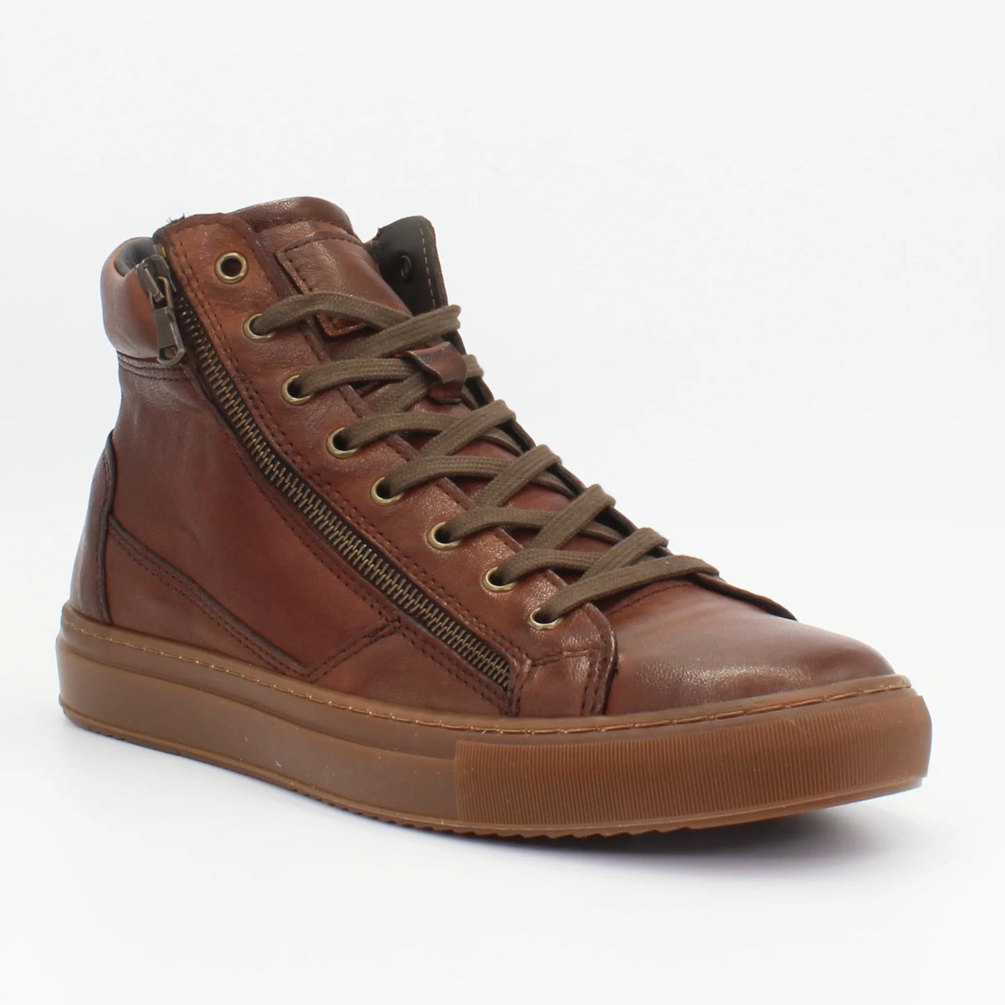 Shop Handmade Italian Leather High Top Sneaker in Cuoio (Cairo) or browse our range of hand-made Italian shoes for men in leather or suede in-store at Aliverti Cape Town, or shop online. We deliver in South Africa & offer multiple payment plans as well as accept multiple safe & secure payment methods.