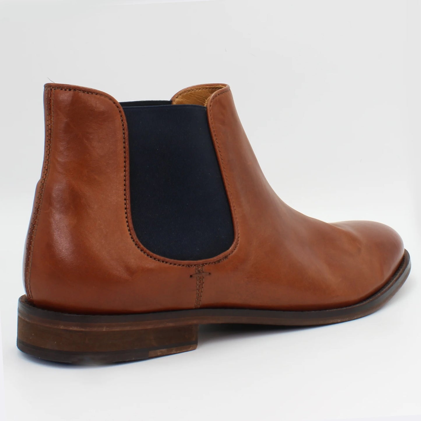 Men's Chelsea Boot. Genuine calf leather upper and leather sole. Made in Italy.