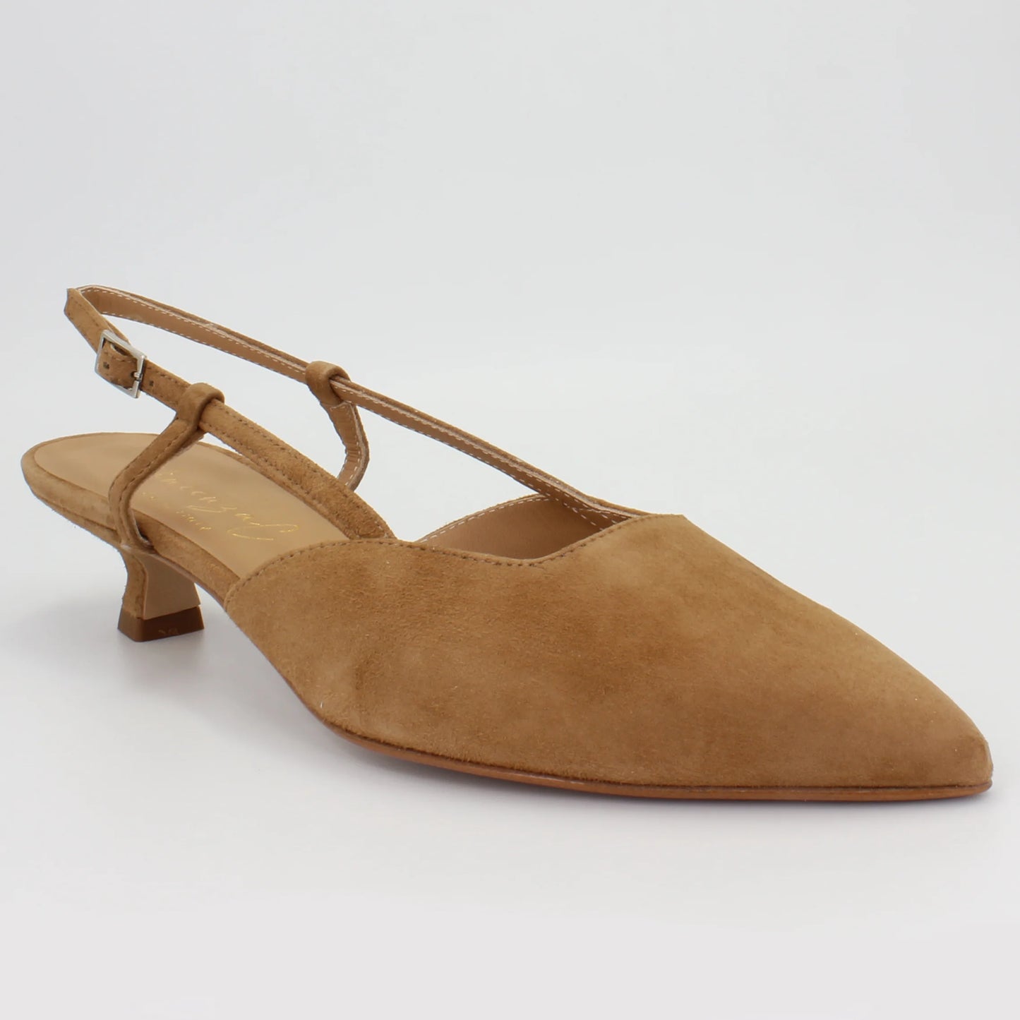 Shop Handmade Italian Leather Suede Low Sling Back Heel in Sella (VO5) or browse our range of hand-made Italian shoes for women in leather or suede in-store at Aliverti Cape Town, or shop online. We deliver in South Africa & offer multiple payment plans as well as accept multiple safe & secure payment methods.