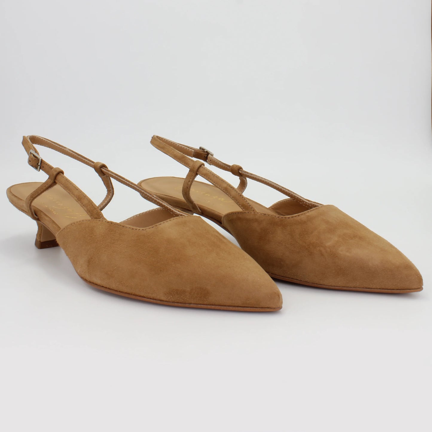 Shop Handmade Italian Leather Suede Low Sling Back Heel in Sella (VO5) or browse our range of hand-made Italian shoes for women in leather or suede in-store at Aliverti Cape Town, or shop online. We deliver in South Africa & offer multiple payment plans as well as accept multiple safe & secure payment methods.