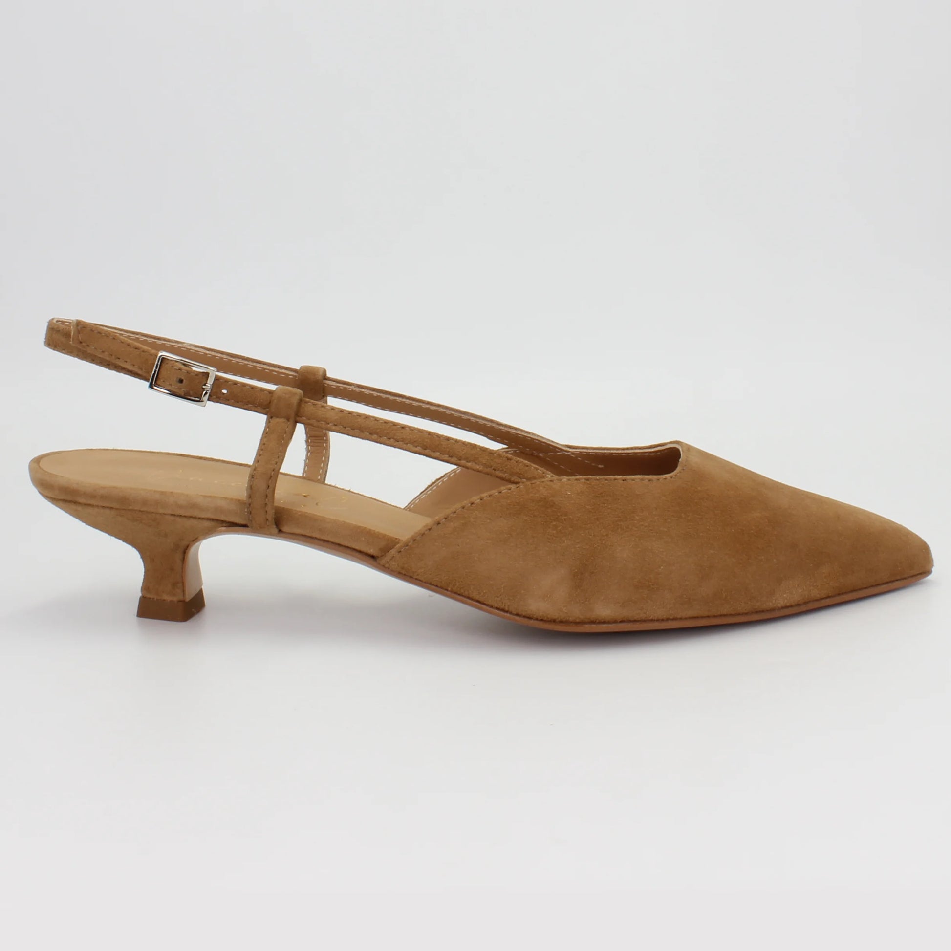 Shop Handmade Italian Leather Suede Low Sling Back Heel in Sella (VO5) or browse our range of hand-made Italian shoes for women in leather or suede in-store at Aliverti Cape Town, or shop online. We deliver in South Africa & offer multiple payment plans as well as accept multiple safe & secure payment methods.