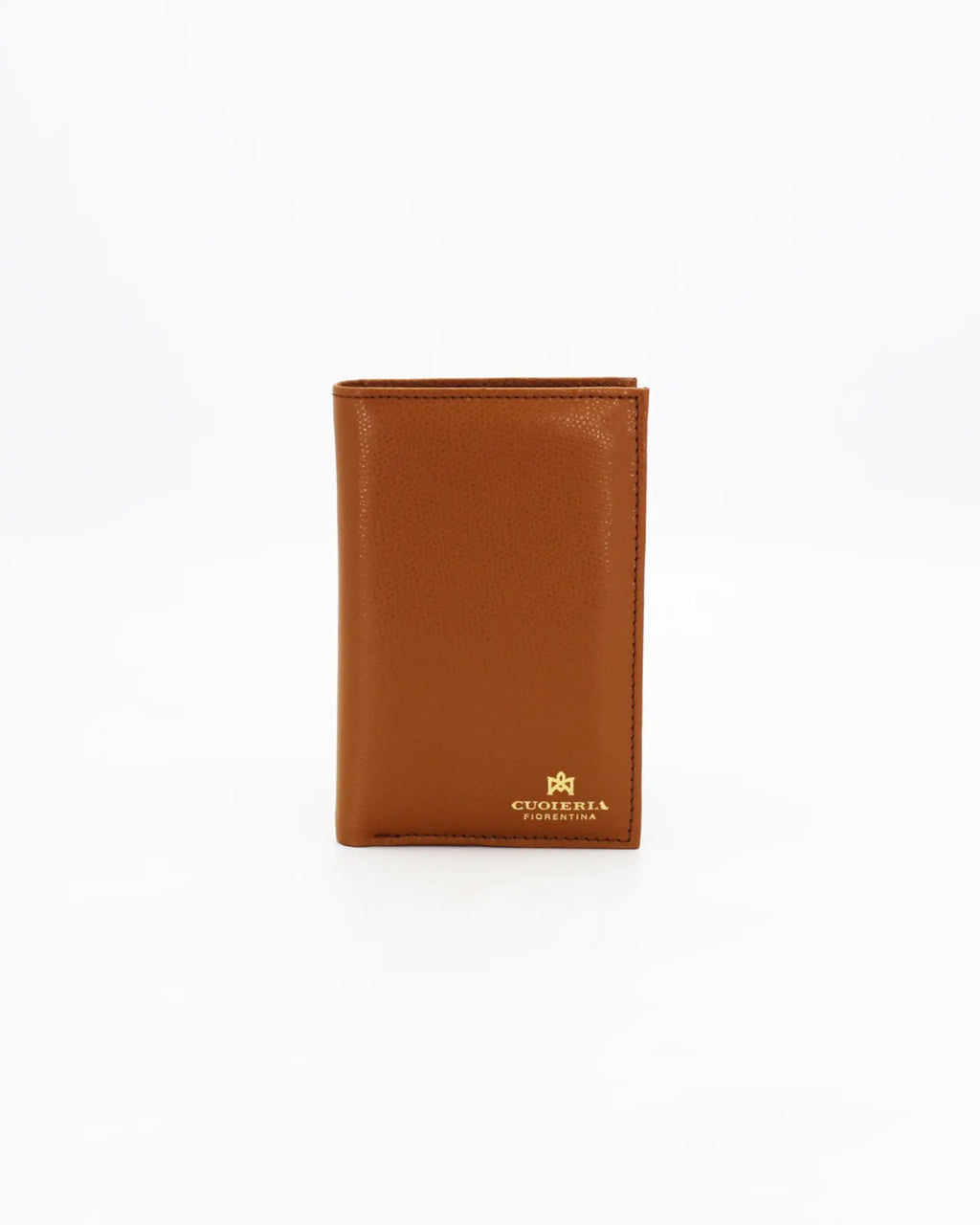 A small, lightweight wallet that can hold all the essentials. To have everything you need with you even on the most important evenings, without sacrificing style.

Internal details: double compartment with button closure, 6 credit card slots, 4 pockets, double bill compartment and zipped purse.
External details: gold embossed logo.
Lining: customised and internal slot in silk.

This soft full-grain calfskin, is worked to obtain an uniform grain, called tumbled leather. The remarkable fullness and roundness 