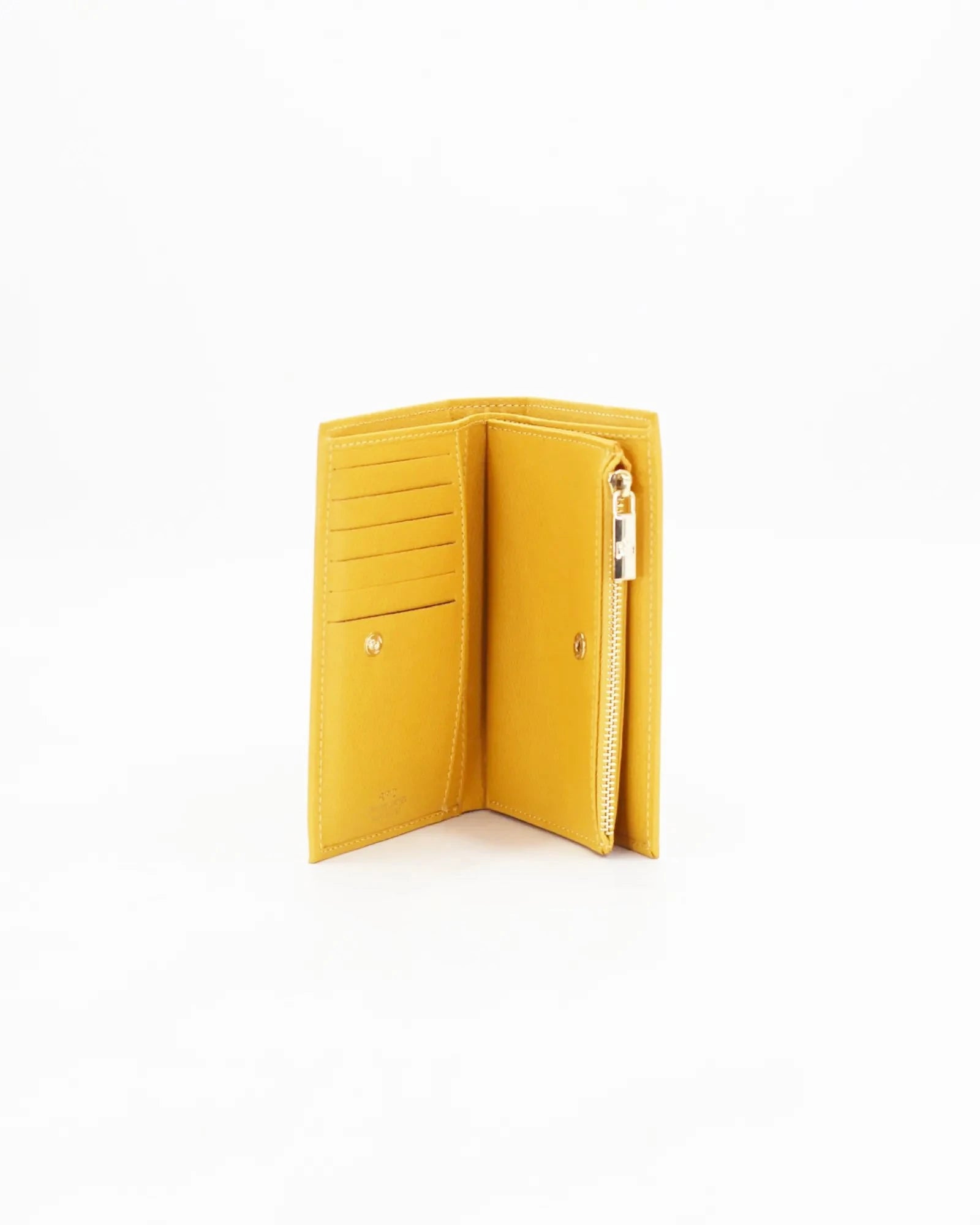 A small, lightweight wallet that can hold all the essentials. To have everything you need with you even on the most important evenings, without sacrificing style.

Internal details: double compartment with button closure, 6 credit card slots, 4 pockets, double bill compartment and zipped purse.
External details: gold embossed logo.
Lining: customised and internal slot in silk.

This soft full-grain calfskin, is worked to obtain an uniform grain, called tumbled leather. The remarkable fullness and roundness 