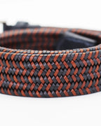 Classic and always fashionable, this leather belt is very versatile and goes easily with any look. The special processing of the leather makes it perfect for embellishing all outfits, from causal to elegant.

Square buckle with nickel finish.
Height: 3,5 Cm.

See the size guide for a correct choice, in case of doubt it is recommended to opt for the larger size.

Vegetable tanning is the oldest and most genuine leather processing technique. Performed with natural tannins extracted from tree bark this type of