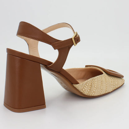 Shop Handmade Italian Leather Block Heel in Raffia Cuoio (MP17102) or browse our range of hand-made Italian shoes for women in leather or suede in-store at Aliverti Cape Town, or shop online. We deliver in South Africa & offer multiple payment plans as well as accept multiple safe & secure payment methods.