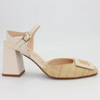Shop Handmade Italian Leather Block Heel in Raffia Natur (MP17102) or browse our range of hand-made Italian shoes for women in leather or suede in-store at Aliverti Cape Town, or shop online. We deliver in South Africa & offer multiple payment plans as well as accept multiple safe & secure payment methods.