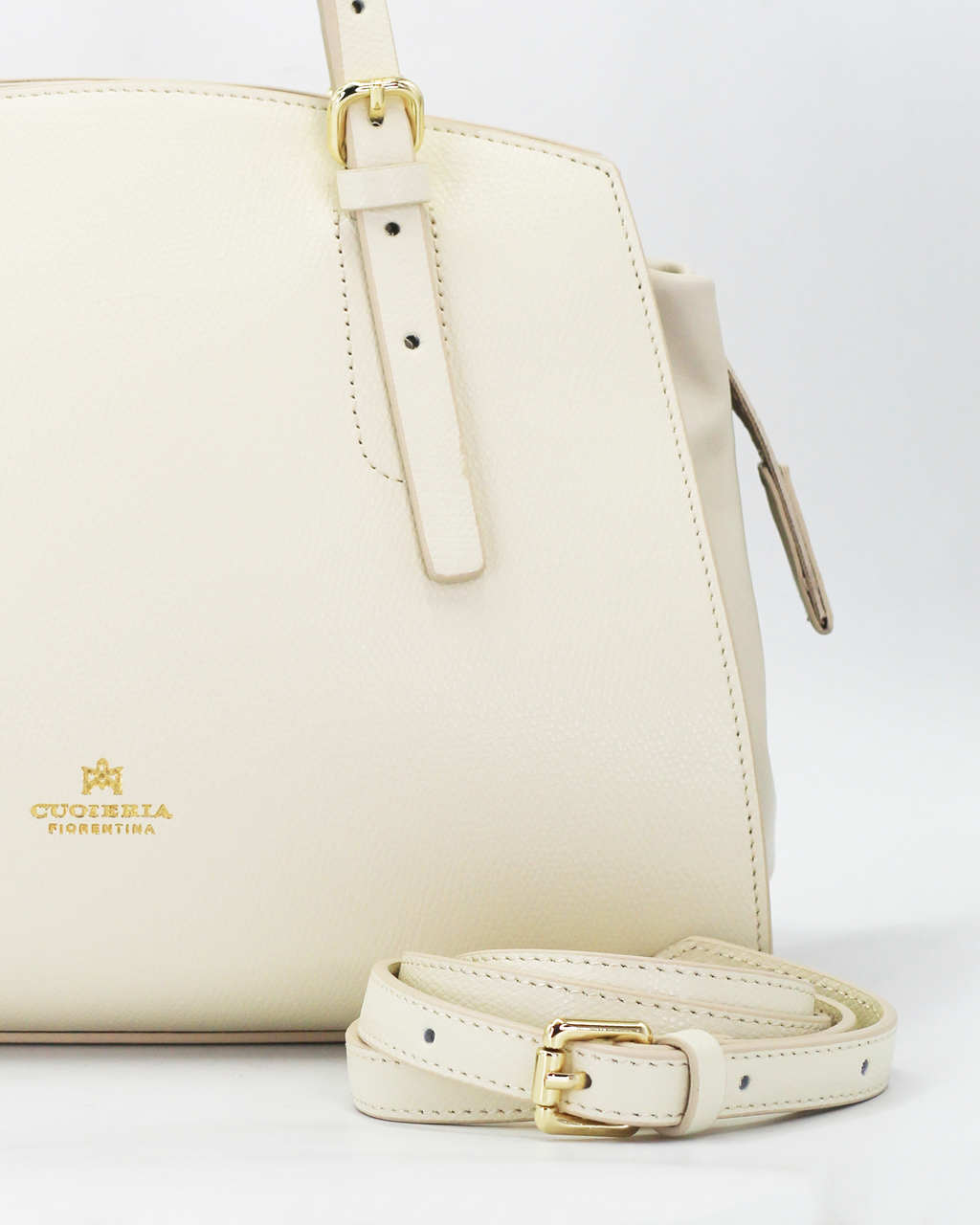 Cuoeria Fiorentina Alice Tote Bag in Leather Prosecco (B000005492420-PSC)