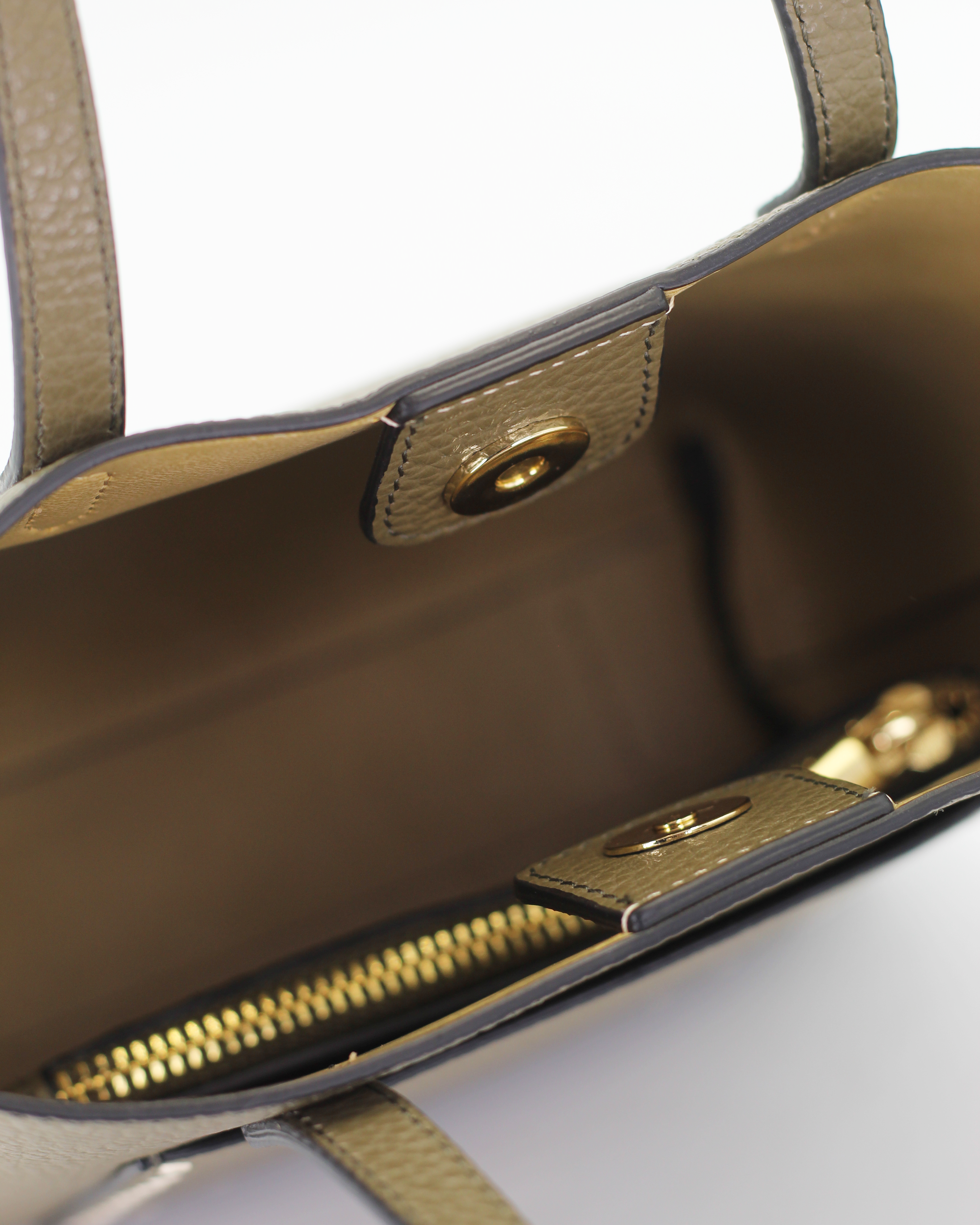 Cuoieria Fiorentina Small Tote Bag in Leather Verde (B000006083230-N)