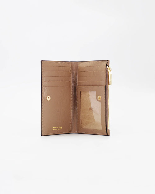 Cuoieria Fiorentina Vertical Card Holder in Calf Leather Desert P0000D1010420