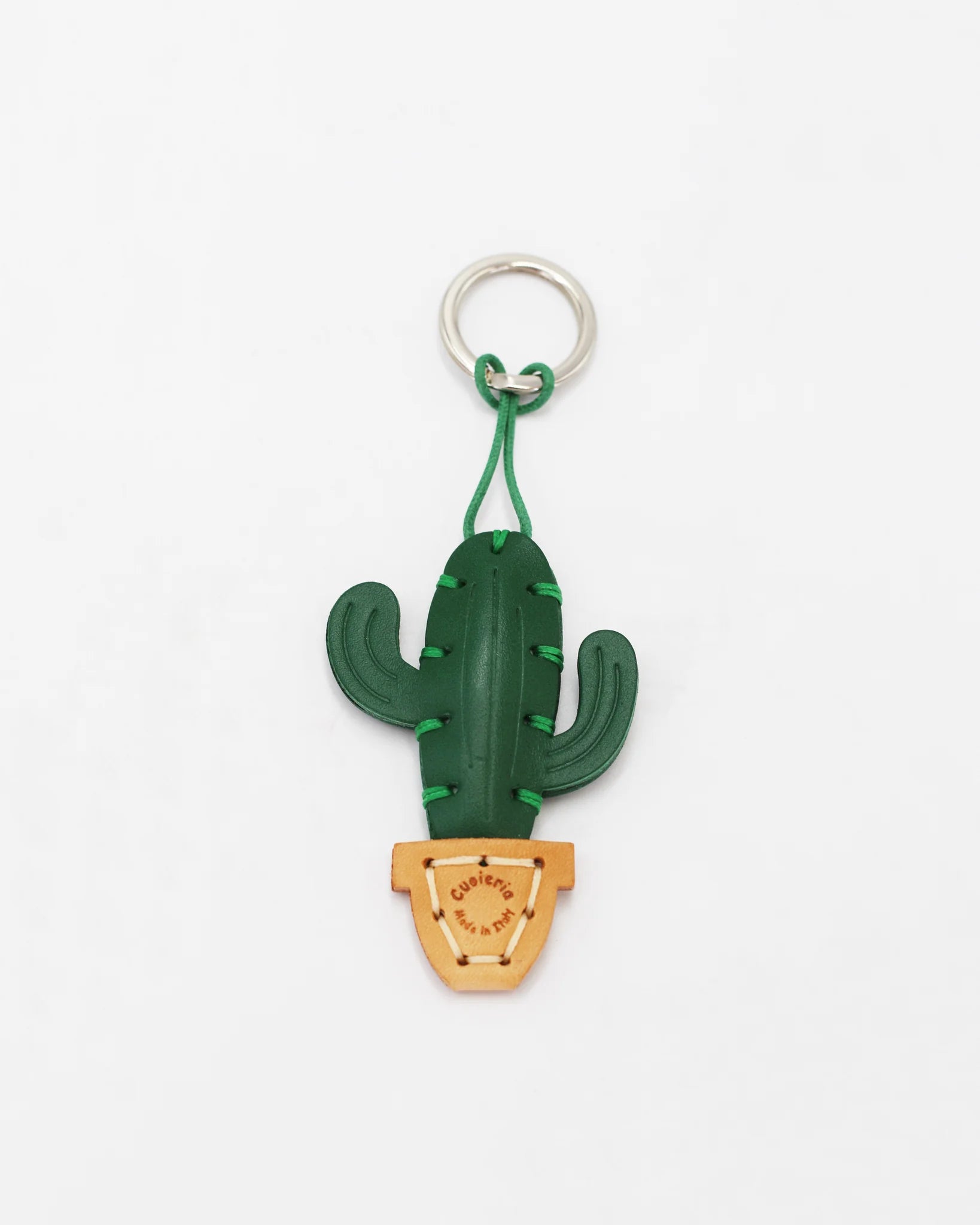 The Cactus. Small, considered, completely her own. Pairs perfectly with the Karoo Kollection.

Handcrafted in vegetable tanned leather by Cuoieria Fiorentina in Florence. Soft to the touch, precise in every seam. The kind of detail you don't need to explain - it speaks for itself, every time you reach for your keys.

Product height (cm) 5
Product width (cm) 5

Made in Italy. Made to last.
