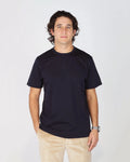 Elevate your everyday basics with the Fiftieth Men's Navy Blue Crew Neck T-Shirt. Made from 100% merchandised cotton with a regular fit — simple, clean, and built to last. 