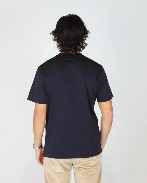 Elevate your everyday basics with the Fiftieth Men's Navy Blue Crew Neck T-Shirt. Made from 100% merchandised cotton with a regular fit — simple, clean, and built to last. 