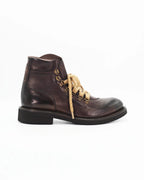 Women's Mountain Lace-up Boot in Leather Bronzato Dark Brown