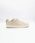 Women's Laceless Sneaker in Leather Beige