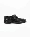 Men's Chunky Derby Shoe in Leather Black