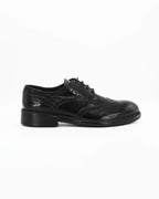 Men's Chunky Derby Shoe in Leather Black