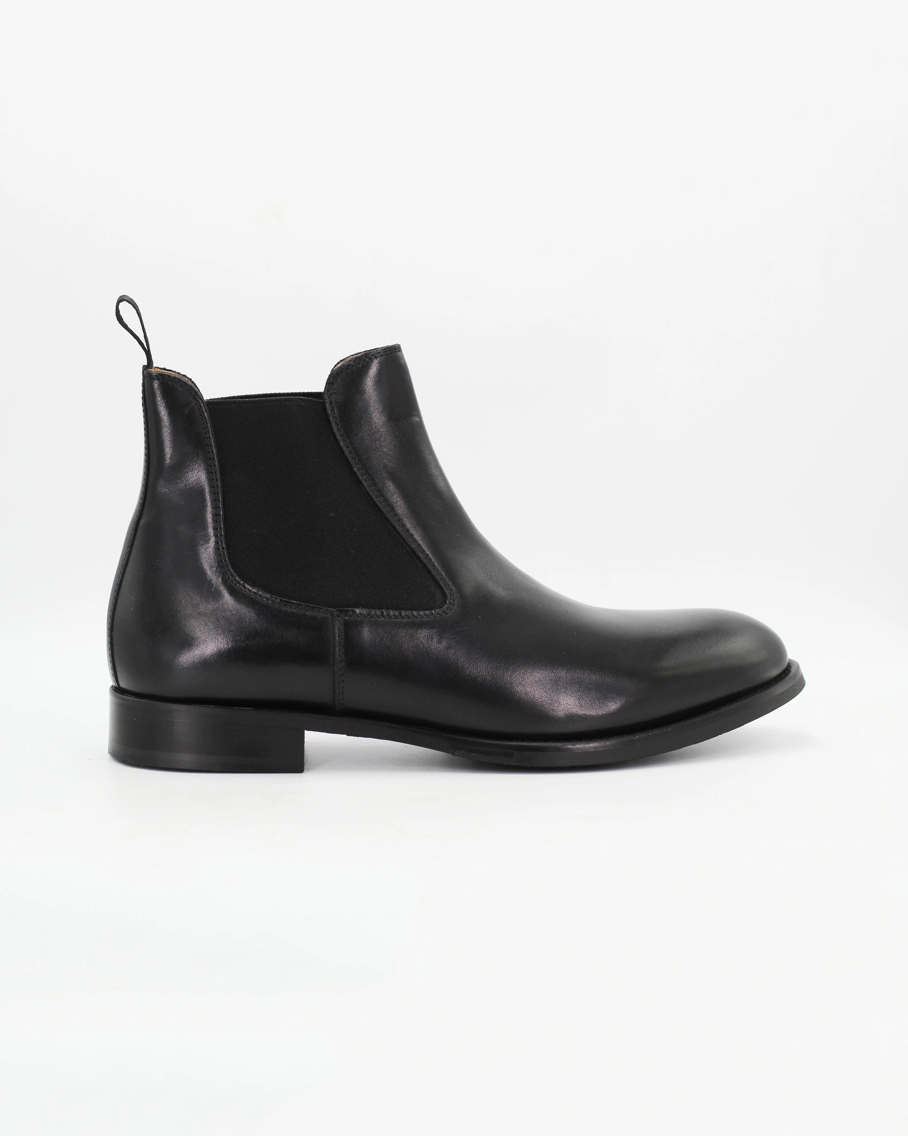 Men's Chelsea Boot in Leather Black