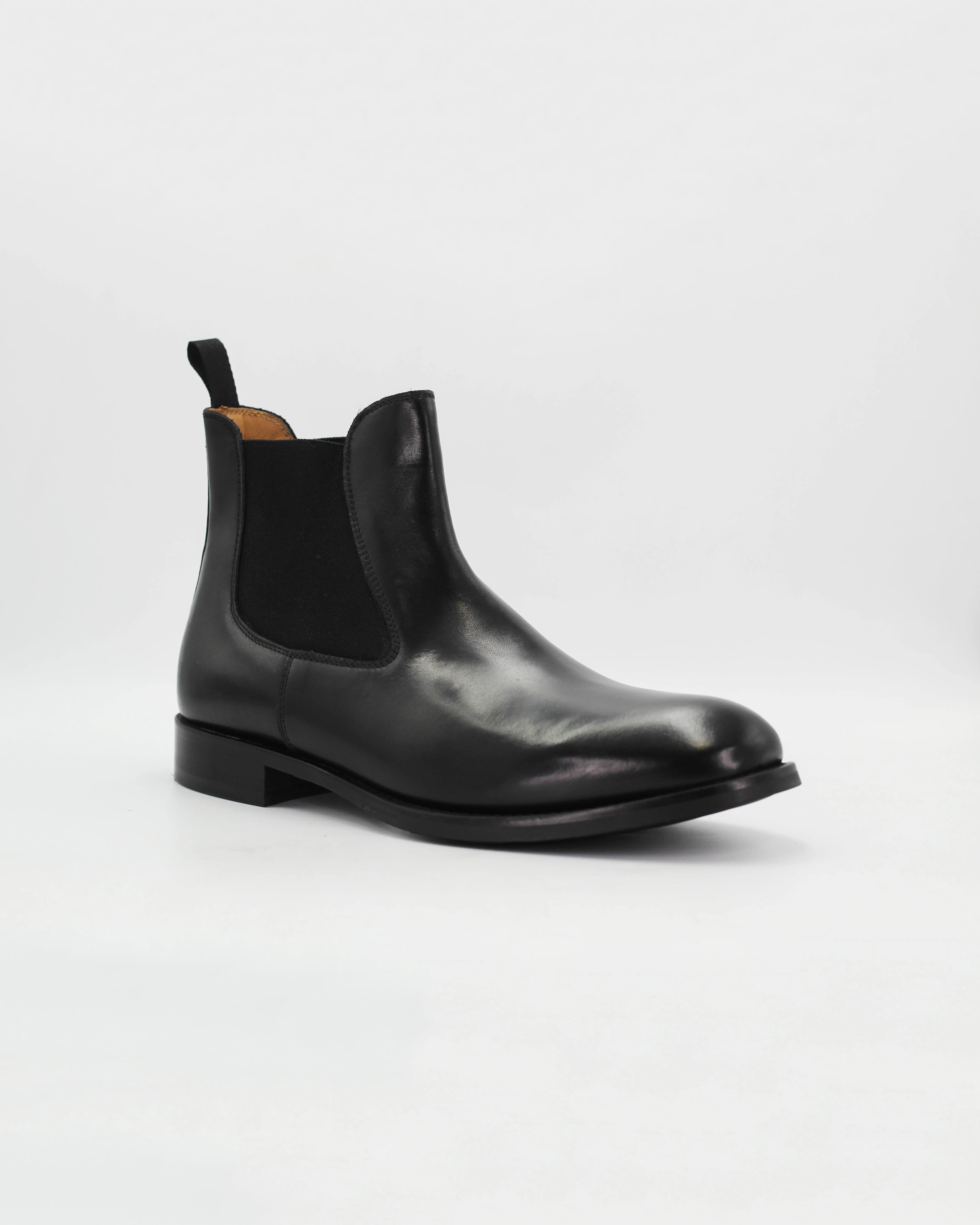 Men's Chelsea Boot in Leather Black