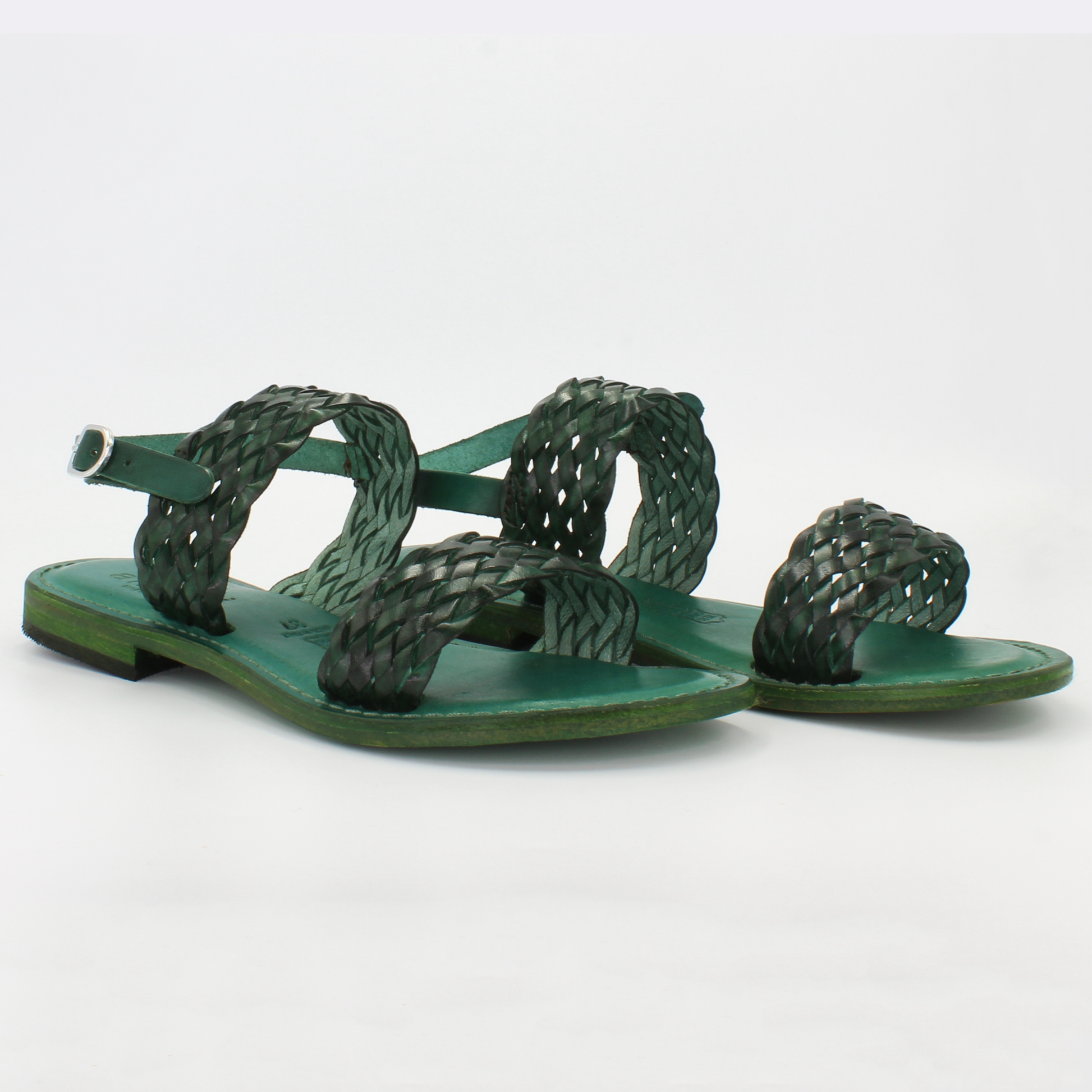Shop Handmade Italian Leather woven sandal in verde (1040) or browse our range of hand-made Italian shoes in leather or suede in-store at Aliverti Cape Town, or shop online. We deliver in South Africa & offer multiple payment plans as well as accept multiple safe & secure payment methods.