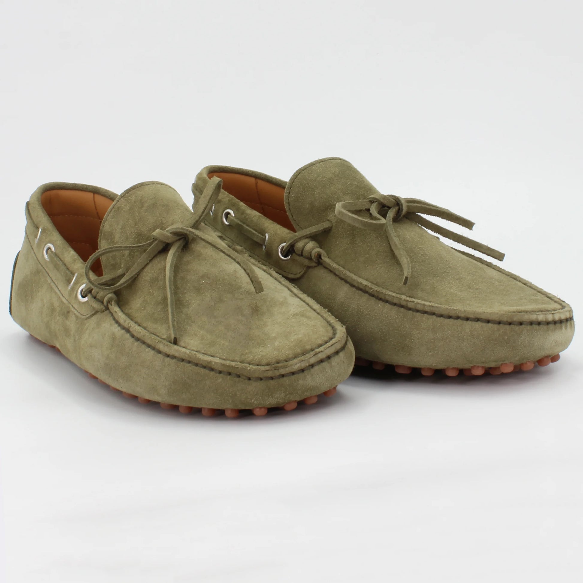 Shop Handmade Italian Leather suede moccasin in asparago velour (UO460003) or browse our range of hand-made Italian shoes for men in leather or suede in-store at Aliverti Cape Town, or shop online. We deliver in South Africa & offer multiple payment plans as well as accept multiple safe & secure payment methods.