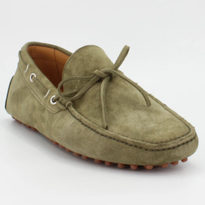Shop Handmade Italian Leather suede moccasin in asparago velour (UO460003) or browse our range of hand-made Italian shoes for men in leather or suede in-store at Aliverti Cape Town, or shop online. We deliver in South Africa & offer multiple payment plans as well as accept multiple safe & secure payment methods.