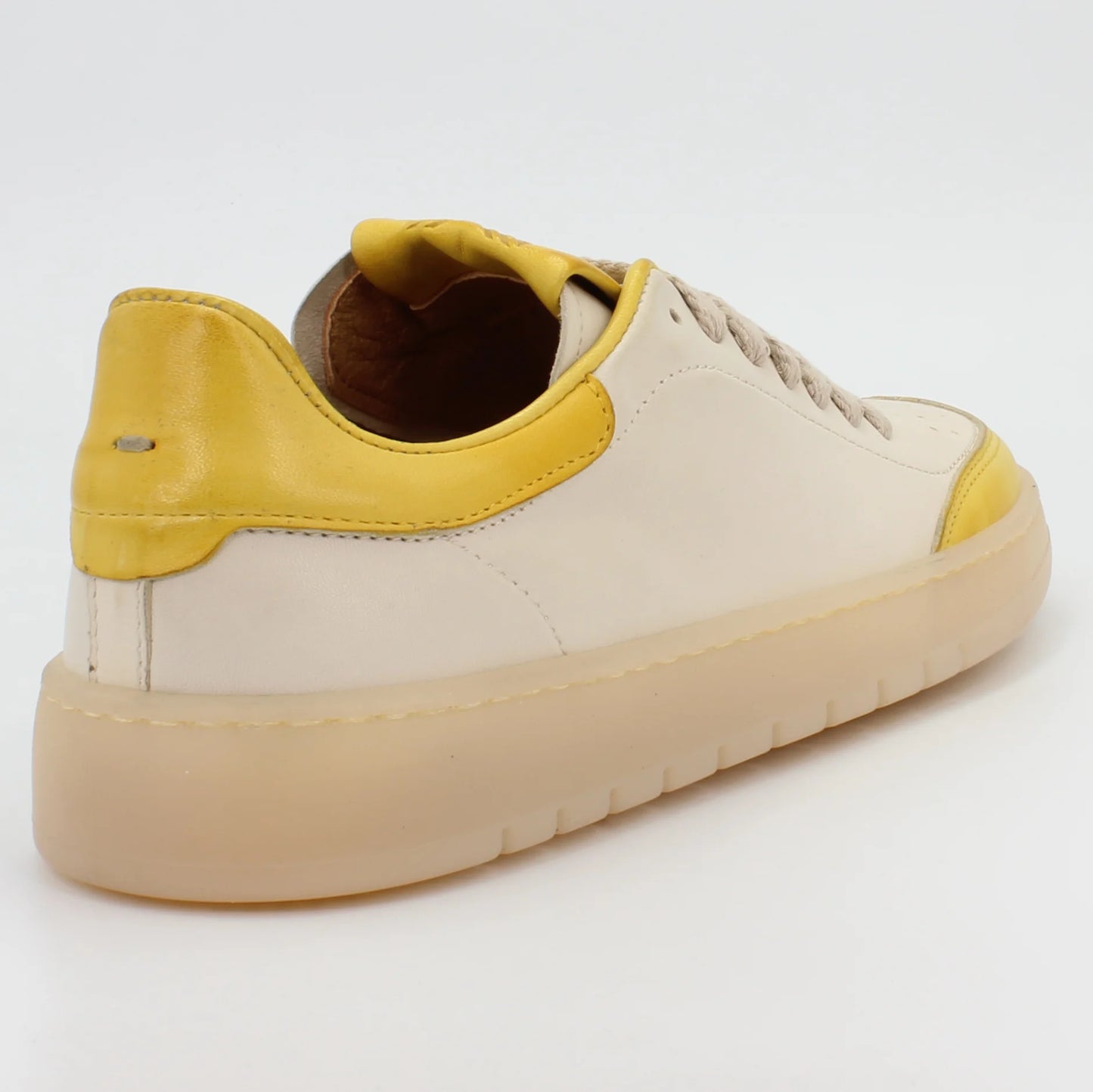Shop Handmade Italian Leather sneaker in natur yellow (GRD704) or browse our range of hand-made Italian shoes for men in leather or suede in-store at Aliverti Cape Town, or shop online. We deliver in South Africa & offer multiple payment plans as well as accept multiple safe & secure payment methods.