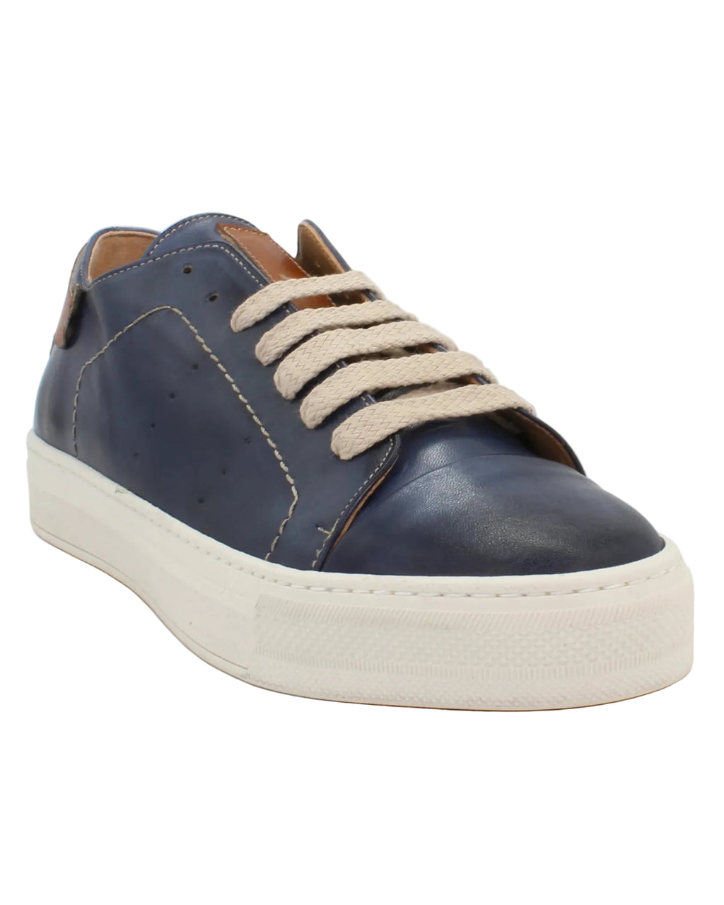 Shop Handmade Italian Leather sneaker in blue (GRWILM-3) or browse our range of hand-made Italian shoes for men in leather or suede in-store at Aliverti Cape Town, or shop online. We deliver in South Africa & offer multiple payment plans as well as accept multiple safe & secure payment methods.