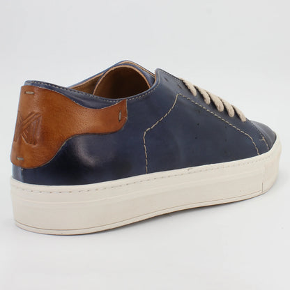 Shop Handmade Italian Leather sneaker in blue (GRWILM-3) or browse our range of hand-made Italian shoes for men in leather or suede in-store at Aliverti Cape Town, or shop online. We deliver in South Africa & offer multiple payment plans as well as accept multiple safe & secure payment methods.