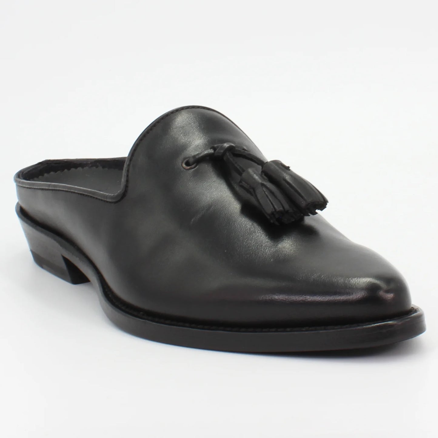 Women's slip on mocassin in calf leather black (BRD9414)