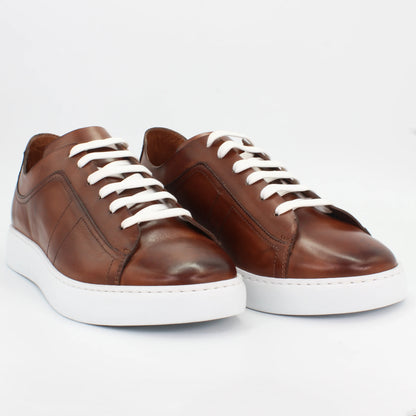 Shop Handmade Italian Leather sneaker in brandy (BRU11356) or browse our range of hand-made Italian shoes for men in leather or suede in-store at Aliverti Cape Town, or shop online. We deliver in South Africa & offer multiple payment plans as well as accept multiple safe & secure payment methods.