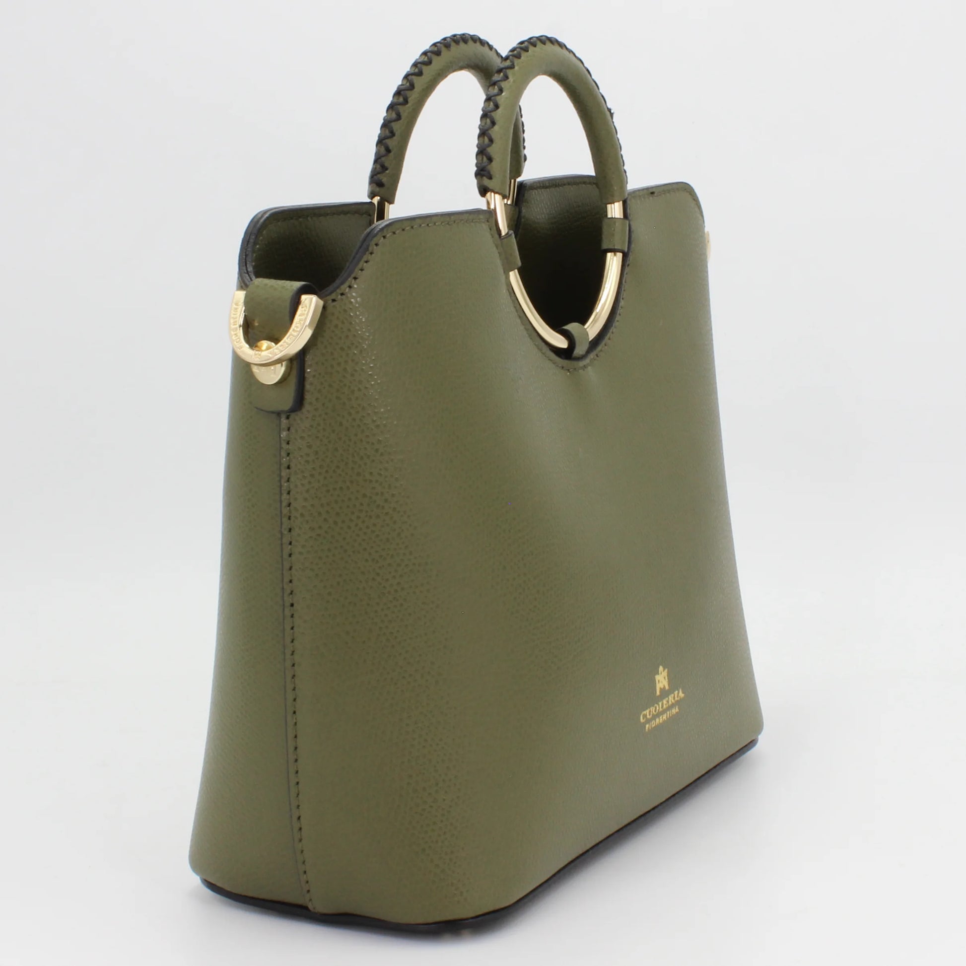 Shop Womens Italian-made Leather mini handbag in militare (B000005567420) or browse our range of hand-made Italian handbags for women in-store at Aliverti Cape Town, or shop online.   We deliver in South Africa & offer multiple payment plans as well as accept multiple safe & secure payment methods.