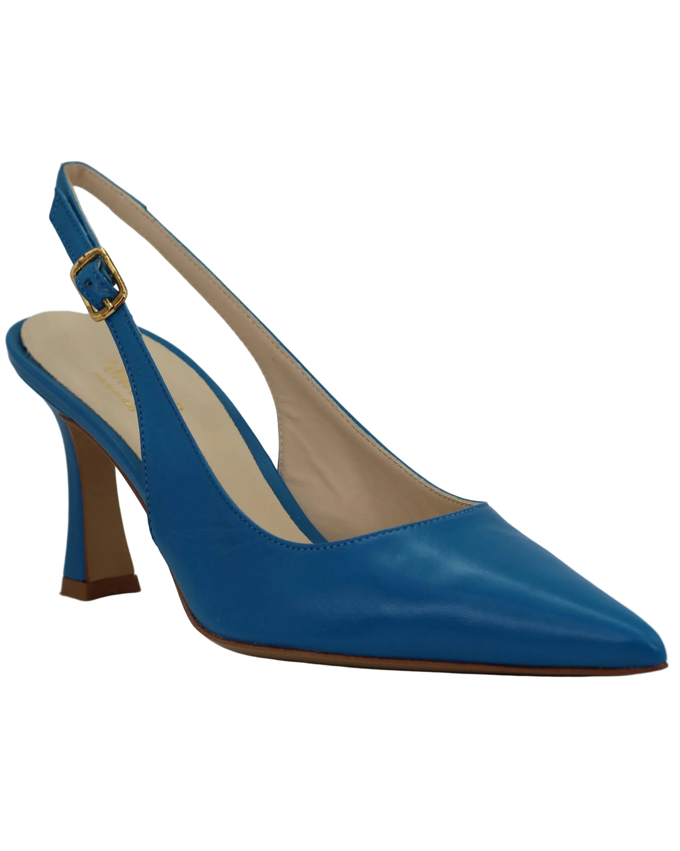 Shop Handmade Italian Leather sling back in blue (MPE581) or browse our range of hand-made Italian shoes in leather or suede in-store at Aliverti Cape Town, or shop online. We deliver in South Africa & offer multiple payment plans as well as accept multiple safe & secure payment methods.