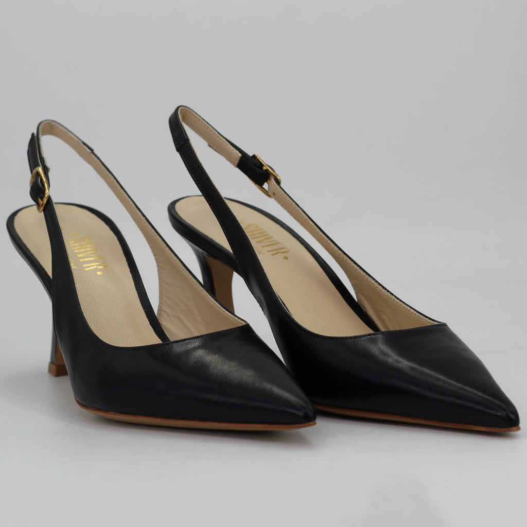 Shop Handmade Italian Leather sling back in Navy Blue (MPE581) or browse our range of hand-made Italian shoes in leather or suede in-store at Aliverti Cape Town, or shop online. We deliver in South Africa & offer multiple payment plans as well as accept multiple safe & secure payment methods.