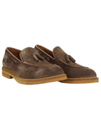Shop Handmade Italian Leather Suede Moccasin with Tassels in Taupe  (GRD1312/2) or browse our range of hand-made Italian shoes in leather or suede in-store at Aliverti Cape Town, or shop online. We deliver in South Africa & offer multiple payment plans as well as accept multiple safe & secure payment methods.