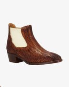 Shop Handmade Italian Leather Hand Woven Chelsea Boot in Siena (BRD9410) or browse our range of hand-made Italian shoes in leather or suede in-store at Aliverti Cape Town, or shop online. We deliver in South Africa & offer multiple payment plans as well as accept multiple safe & secure payment methods.