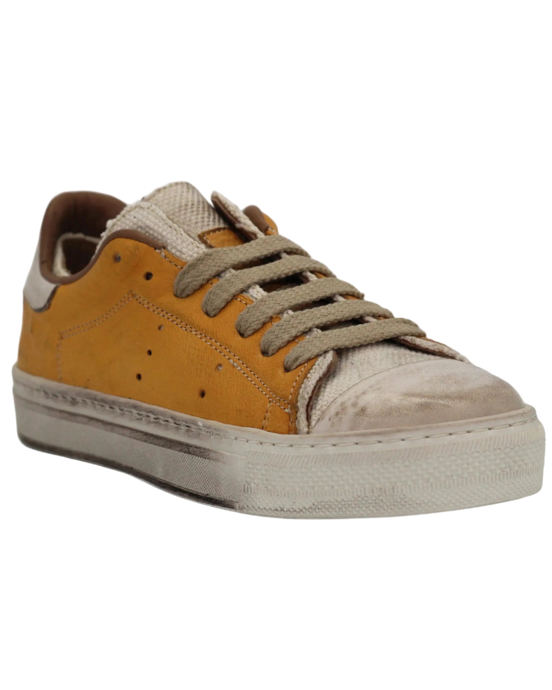 Shop Handmade Italian Leather  sneaker in mustard (GRD700/9) or browse our range of hand-made Italian shoes in leather or suede in-store at Aliverti Cape Town, or shop online. We deliver in South Africa & offer multiple payment plans as well as accept multiple safe & secure payment methods.