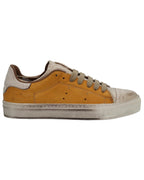 Shop Handmade Italian Leather  sneaker in mustard (GRD700/9) or browse our range of hand-made Italian shoes in leather or suede in-store at Aliverti Cape Town, or shop online. We deliver in South Africa & offer multiple payment plans as well as accept multiple safe & secure payment methods.