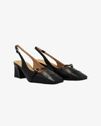 Shop Handmade Italian Leather Women's Sling Back Heel with Square Toe in Nero (CRC123) or browse our range of hand-made Italian shoes in leather or suede in-store at Aliverti Cape Town, or shop online. We deliver in South Africa & offer multiple payment plans as well as accept multiple safe & secure payment methods.