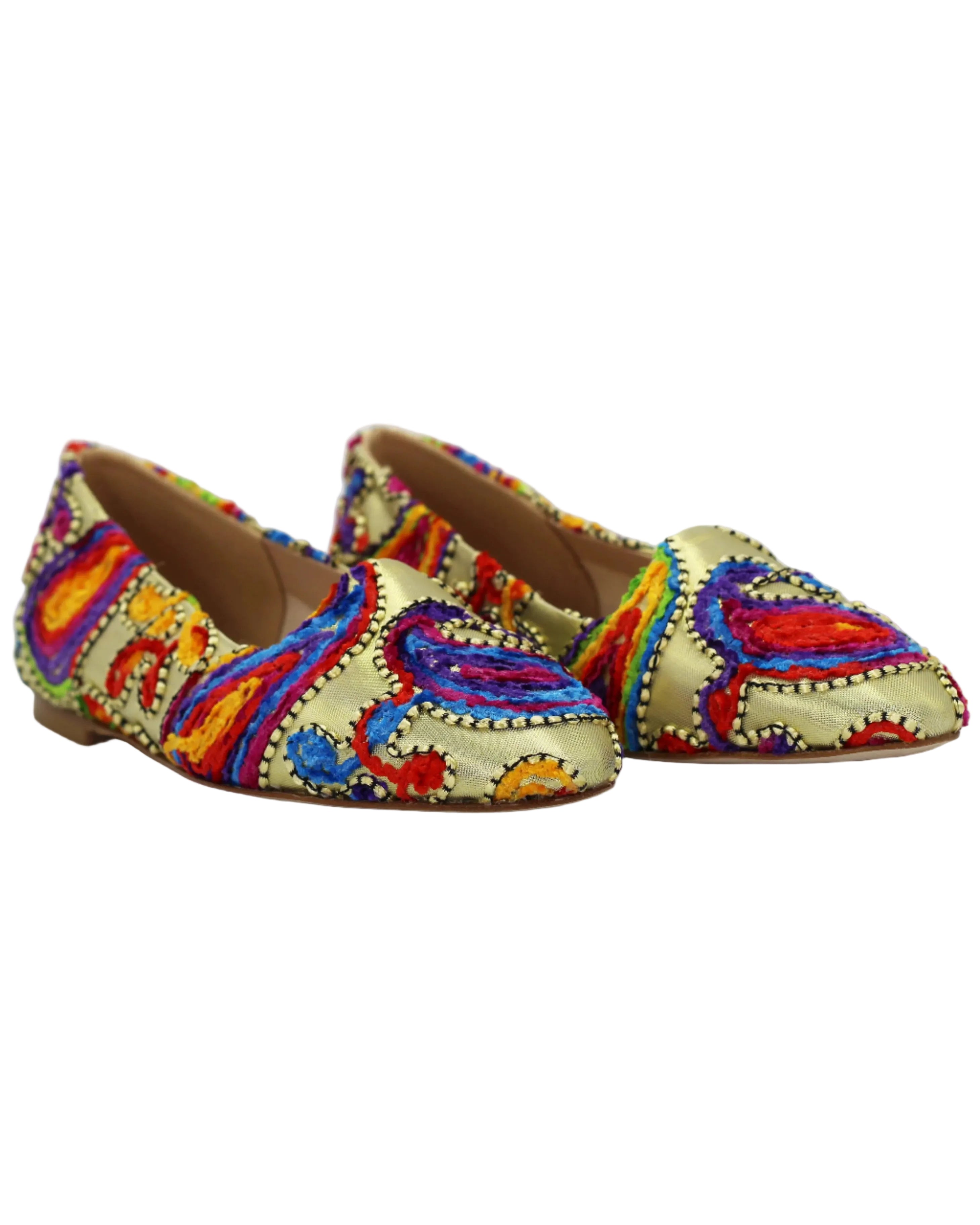 Shop Handmade Italian Women's Embroidered Fabric Ballerina Pump in multicolour (ESE364) or browse our range of hand-made Italian shoes in leather or suede in-store at Aliverti Cape Town, or shop online. We deliver in South Africa & offer multiple payment plans as well as accept multiple safe & secure payment methods.