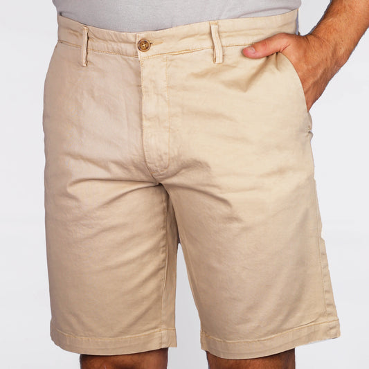 Fusaro Antonio chino cotton shorts in beige (BE2400)