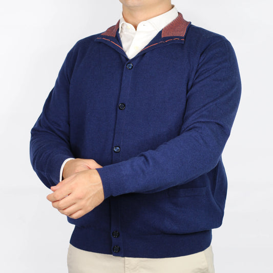 Shop Fusaro Antonio men's wool, cashmere button up cardigan in navy blue (MA25003-024-05) or browse our range of men's Italian clothing and shoes in leather in-store at Aliverti Cape Town, or shop online. We deliver in South Africa & offer multiple payment plans as well as accept multiple safe & secure payment methods.